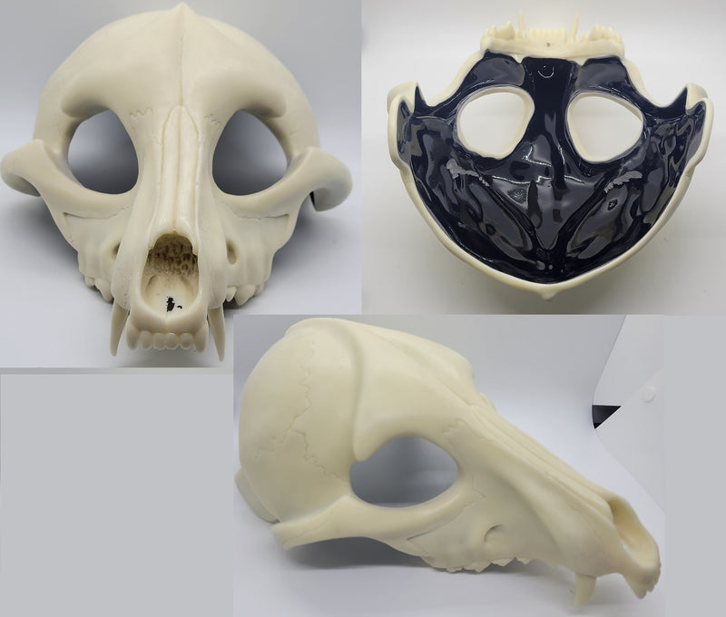 Rubber Skeletal K9 Upper Jaw Mask