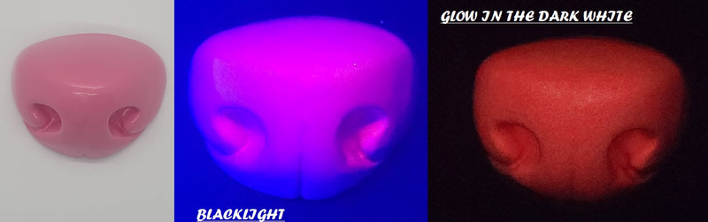 Glow in the Dark Plastic Medium Toony K9 Nose