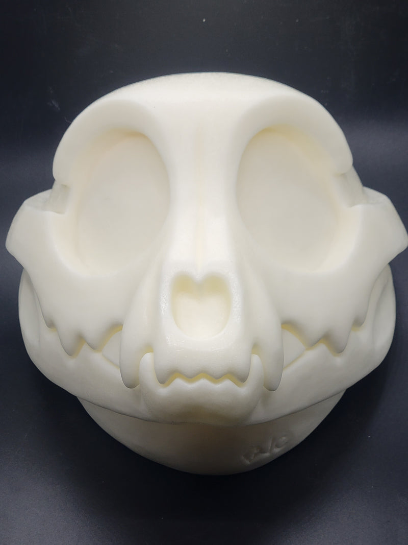 Foam Toony Skeletal Feline Head
