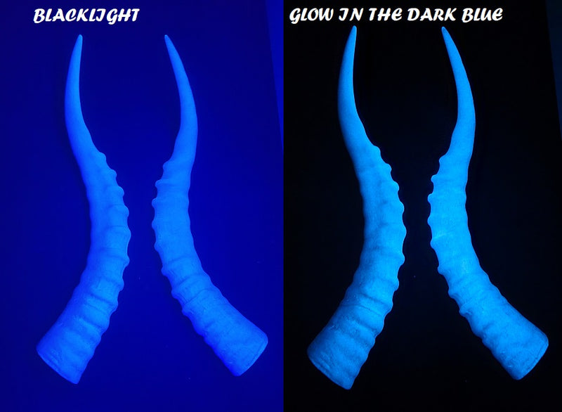 Plastic Glow in the Dark Impala Antelope Horns