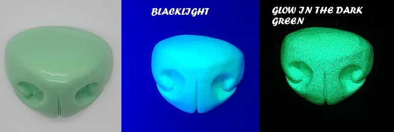 Nariz Toony K9 grande de plástico que brilla en la oscuridad