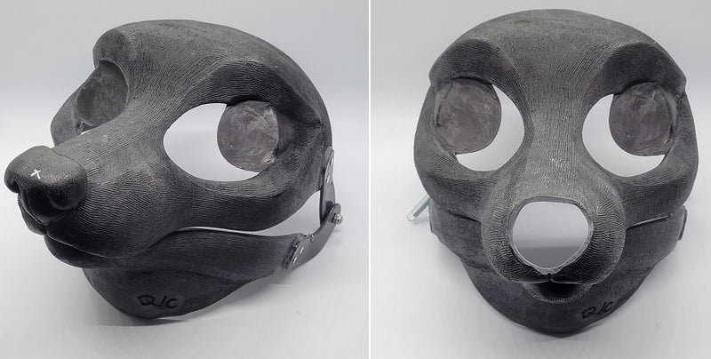 Cut and Hinged Semi-Realistic Fox Resin Mask Blank