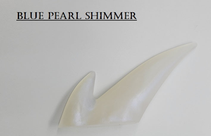Plastic Shimmer Solid Shiny Clear 2 Point Horn *Sold Per Horn*