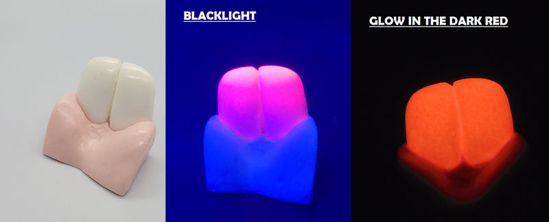 Two Colored Glow in the Dark Bunny Top Jawset
