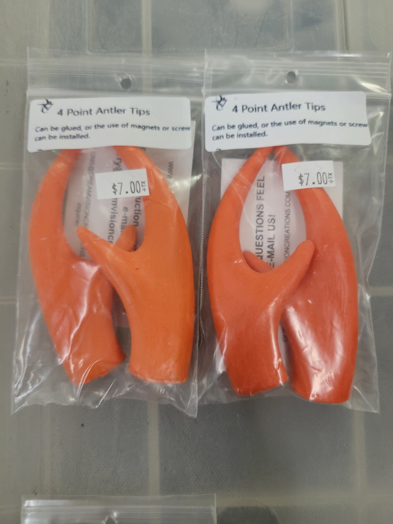 Ready to Ship: 4 Point Antler Tips