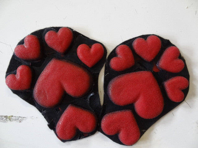Almohadillas de silicona con forma de corazón