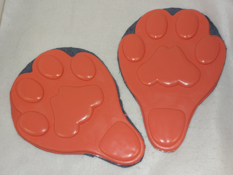 Almohadillas para los pies felinos Toony de goma con fondo completo