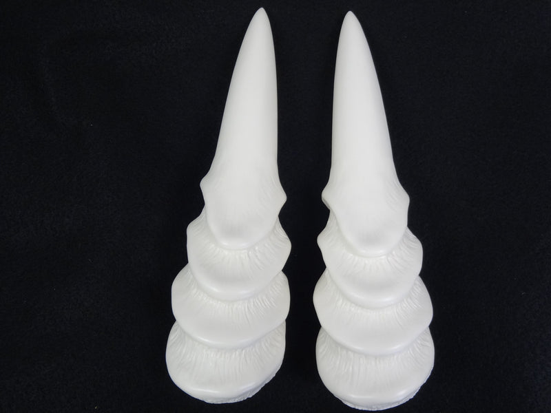 Plastic Opaque Angled Rigid Horns