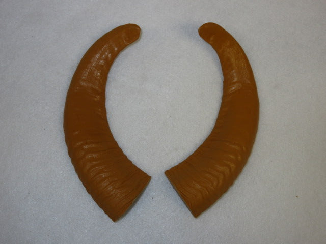 Plastic Opaque Red Sheep Horns