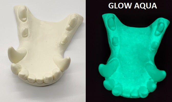 Single Color Glow in the Dark Canine Jawset