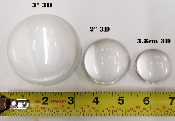 Espacios en blanco transparentes para ojos de resina "siguientes" en 3D