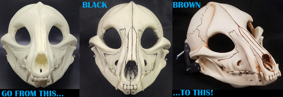 Glow in the Dark Skeletal K9 Lower Jaw Mask – DreamVision Creations