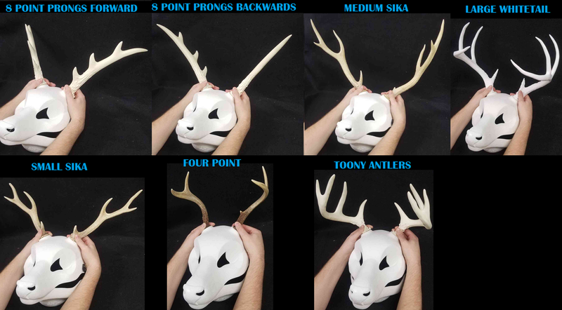 Máscara de resina Buck cortada y con bisagras en blanco