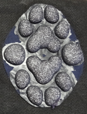 Almohadillas para pies de granito de silicona Feral K9