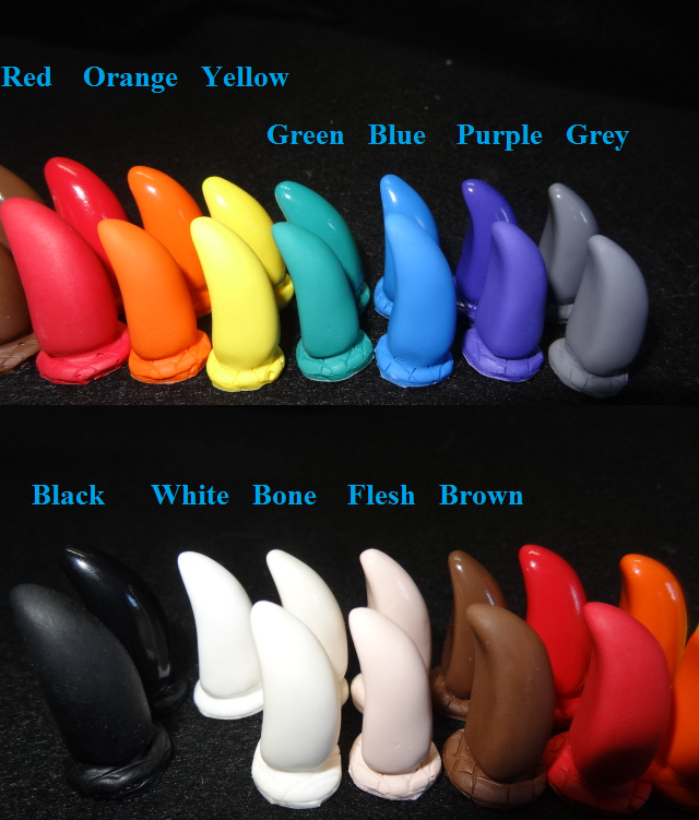 Basic Opaque 1.75" Skinny Raptor Claws *Sold per claw*